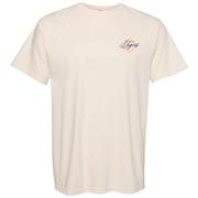 LSU Flags Stylized Script Comfort Colors Tee